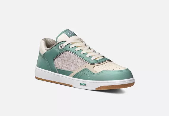 B27 Low-Top Sneaker Turquoise and Cream