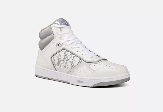 B27 High-Top Sneaker White and Gray