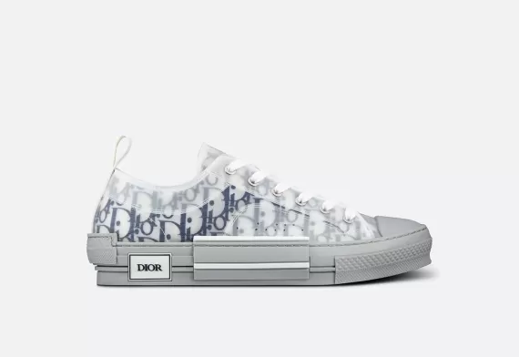 B23 Low-Top Sneaker - White and Navy Blue