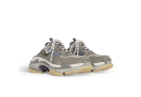 Balenciaga Tripe S Mule - Anthracite Grey/Blue