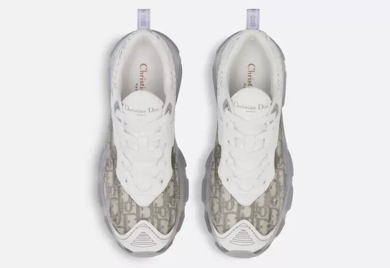 Dior Vibe Sneaker - Gray Dior Oblique, Transparent Rubber