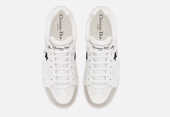 Dior Star Sneaker White Calfskin and Suede