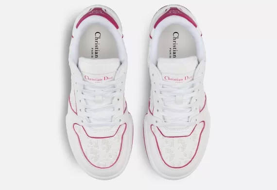 Dior One Sneaker CD Star, White and Fuchsia