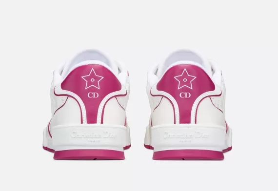 Dior One Sneaker CD Star, White and Fuchsia