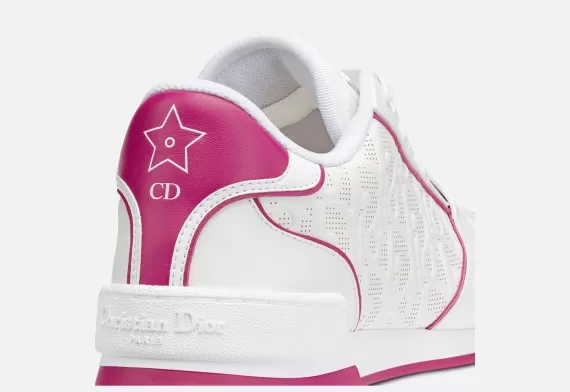 Dior One Sneaker CD Star, White and Fuchsia