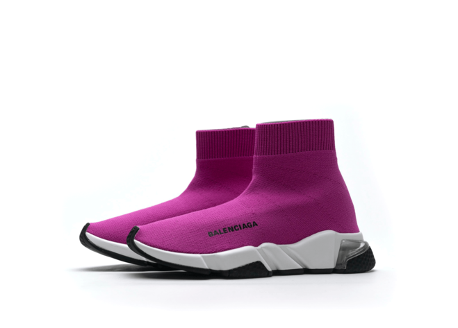 Get the Original, New Balenciaga Speed Clear Sole Fuchsia for Men Now.