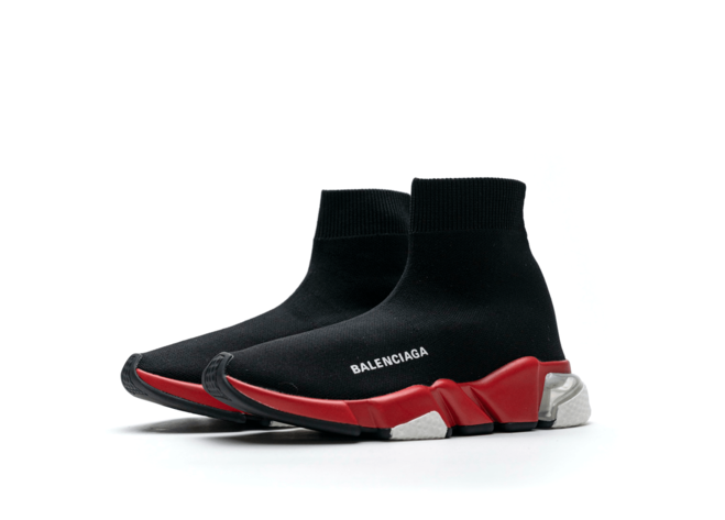 Find Your Balenciaga Speed Clear Sole Black Red - Men's Outlet Edition Now