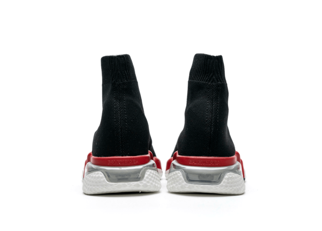 Outlet Alert - Balenciaga Speed Clear Sole Black Red For Men - Get It Now