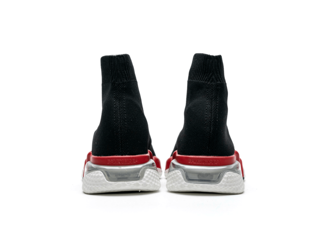 Find the Perfect Women's Balenciaga Speed Clear Sole Black Red Outlet