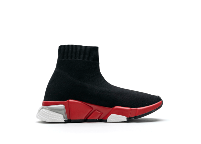 New - Balenciaga Speed Clear Sole Black Red For Men - Purchase Today at Outlet Stores