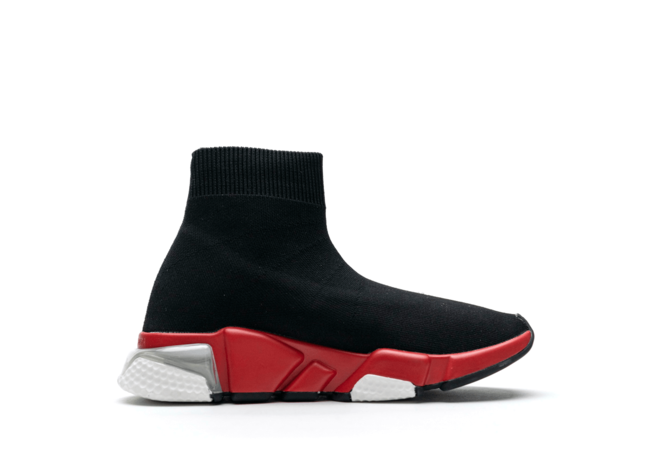 Outlet Special: Women's Balenciaga Speed Clear Sole Black Red