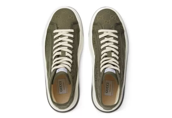 Gucci GG High-Top Sneakers Khaki