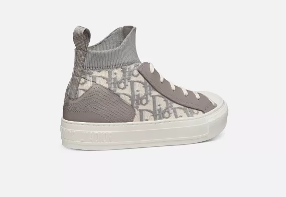 WALK'N'DIOR Sneaker Gray Dior Oblique Technical Mesh and Calfskin