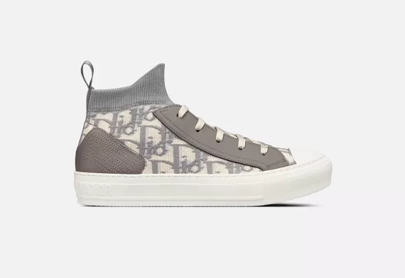 WALK'N'DIOR Sneaker Gray Dior Oblique Technical Mesh and Calfskin