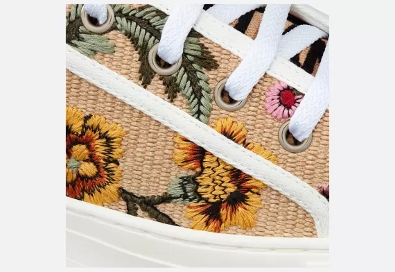 WALK'N'DIOR Sneaker Beige Multicolor, Dior Petites Fleurs Motif