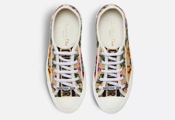 WALK'N'DIOR Sneaker Beige Multicolor, Dior Petites Fleurs Motif