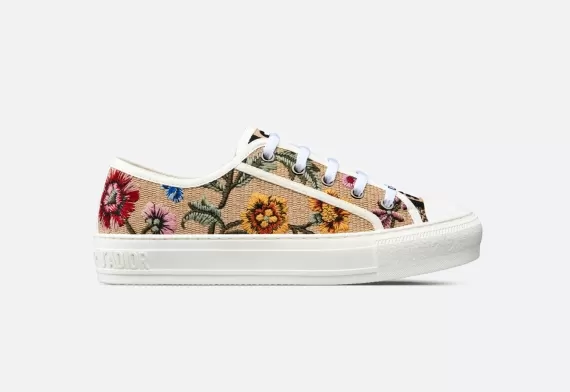 WALK'N'DIOR Sneaker Beige Multicolor, Dior Petites Fleurs Motif