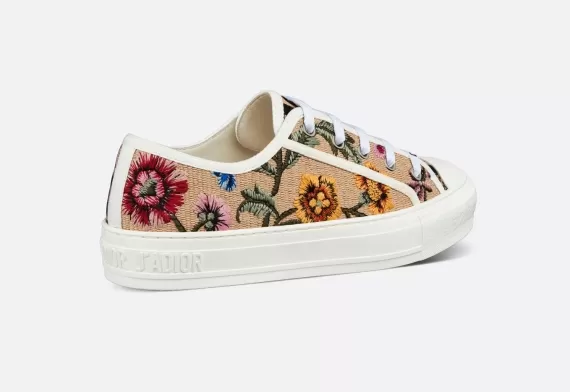 WALK'N'DIOR Sneaker Beige Multicolor, Dior Petites Fleurs Motif