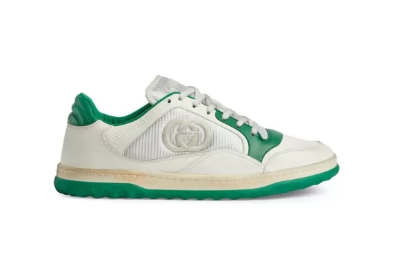 Gucci Mac80 Low-Top Sneakers White/Emerald Green