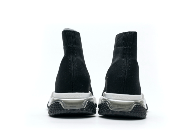 Update Your Look With Balenciaga Speed Clear Sole Black White Men's