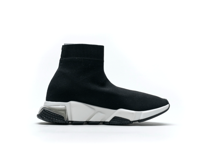 New Balenciaga Speed Clear Sole Black White for Women - Shop Now