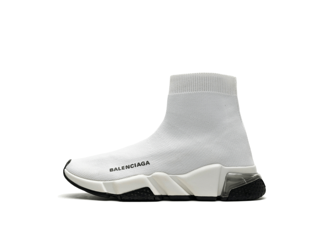 Balenciaga Speed Clear Sole White Black Women's - Buy Now