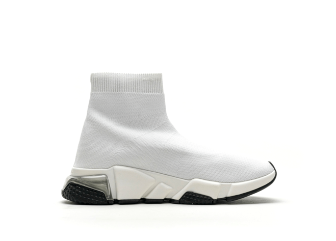 Stylish Balenciaga Speed Clear Sole White Black Women's - Buy Now