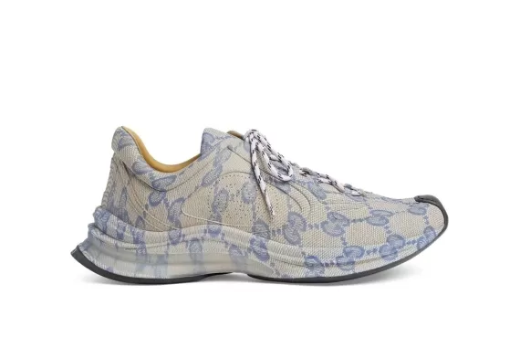 Gucci Logo-Print Sneakers From Gucci Featuring Blue