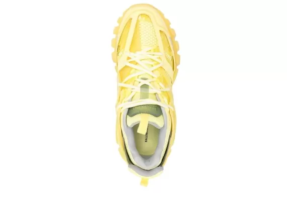 Balenciaga Track Panelled Sneakers Yellow