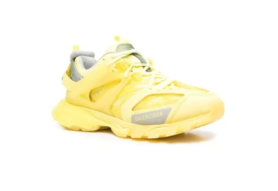 Balenciaga Track Panelled Sneakers Yellow