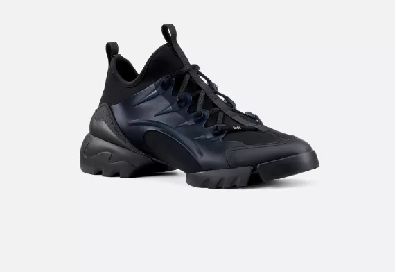 D-CONNECT Sneaker - Black Technical Fabric