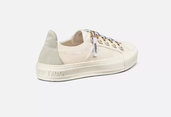 WALK'N'DIOR Sneaker White Canvas and Suede Calfskin