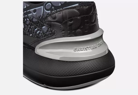 B24 Sneaker Black Dior Oblique Technical Fabric 'CD' signature