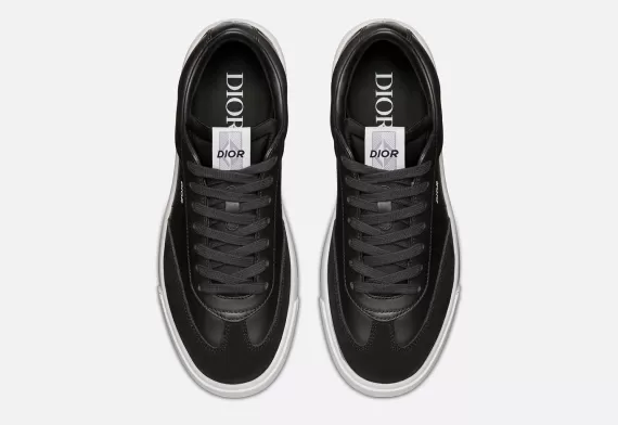 B101 Sneaker Black Smooth Calfskin and Nubuck