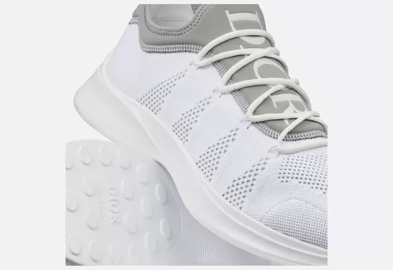 B25 Sneaker - Gray Neoprene and White Technical Mesh