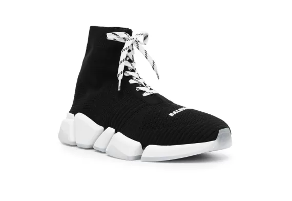 Balenciaga Speed 2.0 Lace-Up Sneakers Black