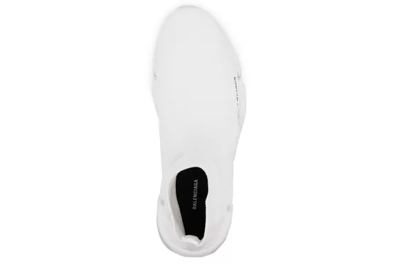 Balenciaga Speed 2.0 High-Top Sneakers White-Hued