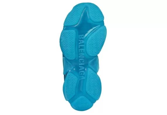 Balenciaga Triple S Low-Top Sneakers Clear Sole in Blue