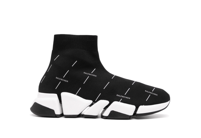 Balenciaga Speed Runners 2.0 logo-print Black/White