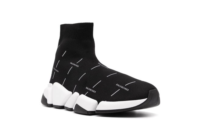 Shop Sale on Balenciaga Speed Runners 2.0 Logo-Print Black/White for Men