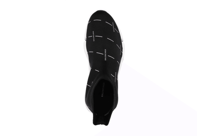 Buy Balenciaga Speed Runners 2.0 Logo-Print Black/White for Men Now