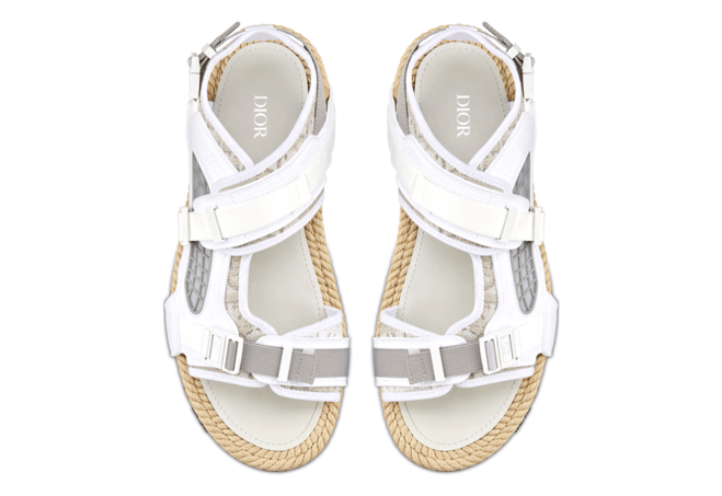 Don't miss out on the trend: original Dior Atlas sandals in Off-White