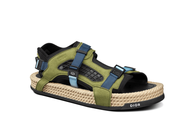 New Arrival - Dior Atlas Sandal - Black Neoprene - Just For Women