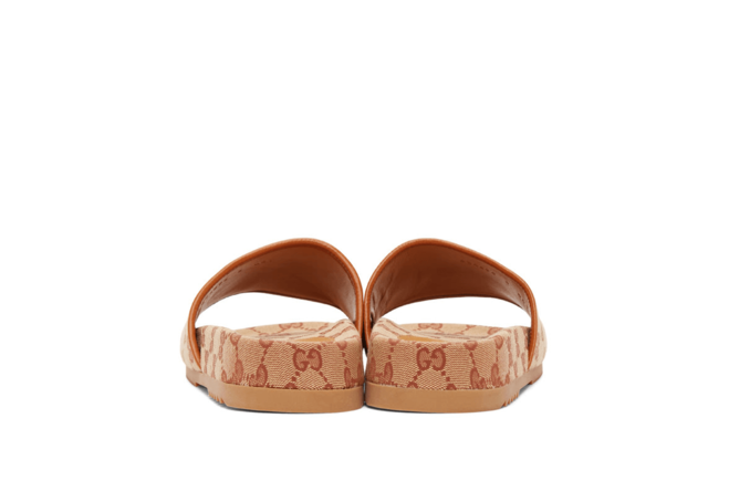 Get the Latest Gucci Beige GG Sideline Sandals for Men!