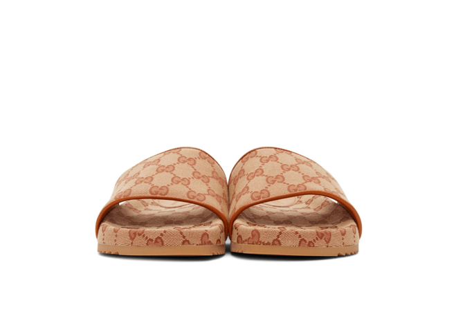 New Look - Gucci Beige GG Sideline Sandals For Women