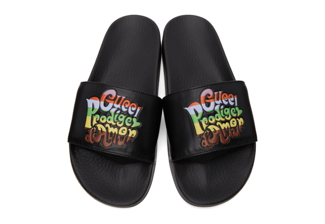 Look Sharp in the New Gucci Black Prodige d'Amour Sandals