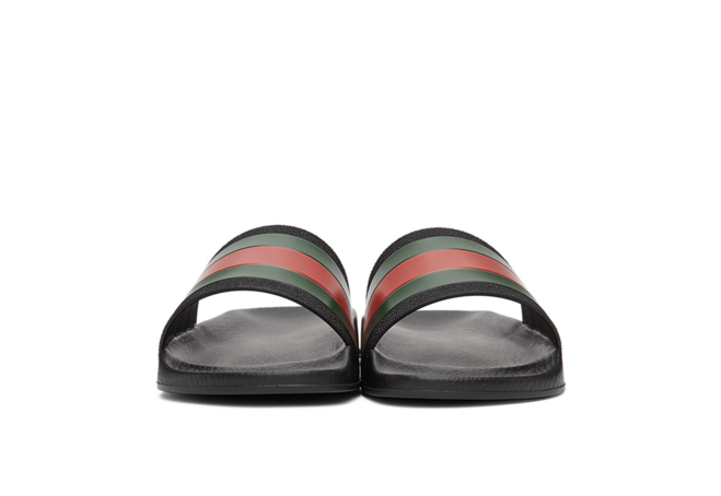 Gucci Black Pursuit Slides - Refresh Your Look - Shop Now!