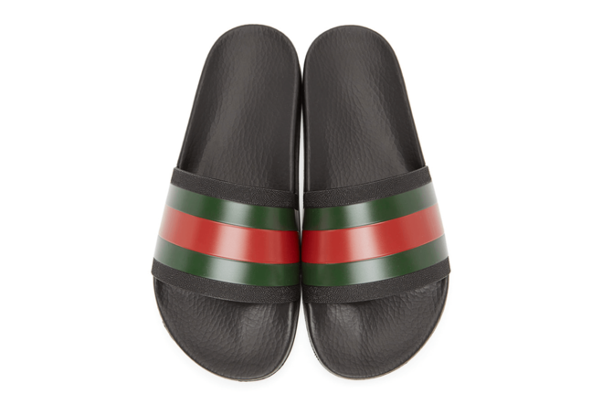 Get Ready for Summer with Gucci Black Pursuit Slides for Women!