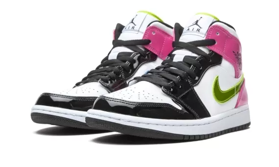 Air Jordan 1 Mid SE - Cyber / Active Fuchsia