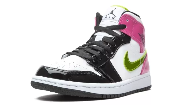 Air Jordan 1 Mid SE - Cyber / Active Fuchsia